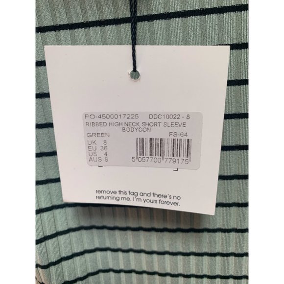 Bodycon, ribbed, high neck Missguided dress - Picture 7 of 7